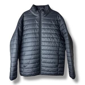 Men's Big & Tall Lightweight Puffer Jacket - Goodfellow & Co™ Black - 3XL